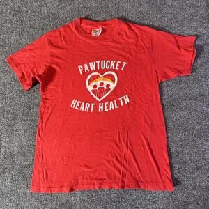 Vintage Pawtucket Heart Health T-Shirt -‎ Red, Size M